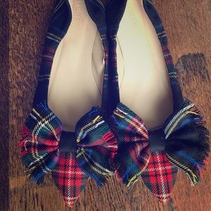 J. Crew Tartan Flats